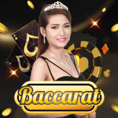 Baccarat card table game icon
